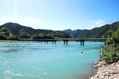 Selected "Sinking Bridge" on the Shimanto River in Kochi Prefecture, Japan's Last Pristine River!