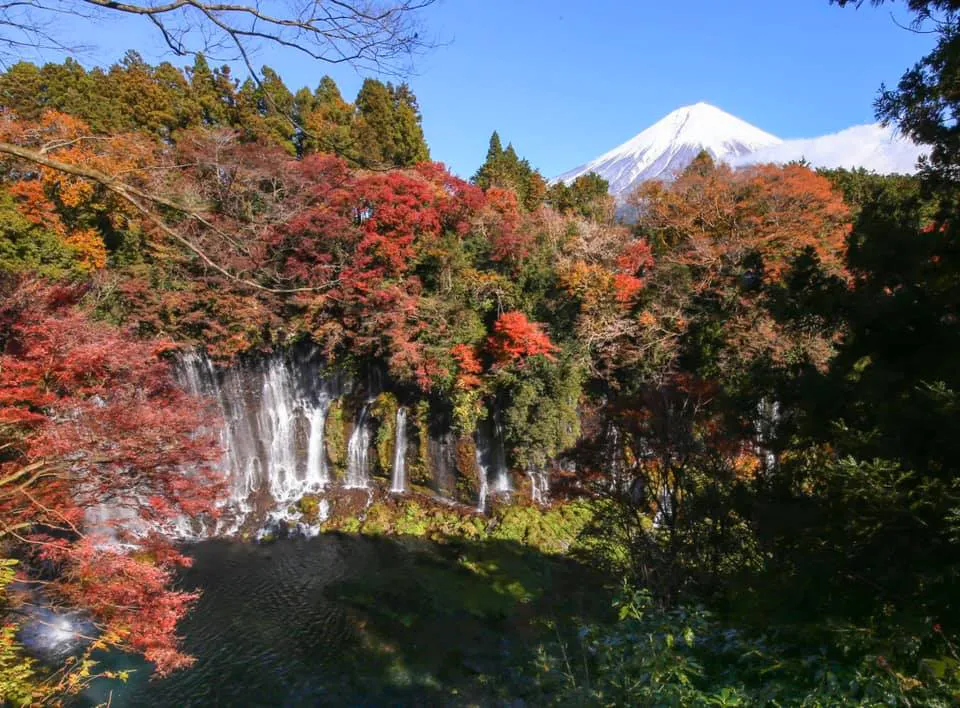 Shiraito Falls near Mount Fuji
